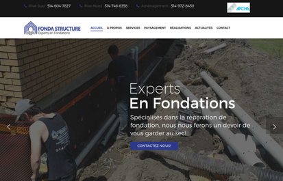 Fonda Structure experts en réparation de fondations